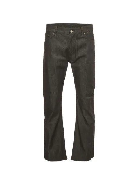 Louis Vuitton Pre-Owned logo-embroidered jeans