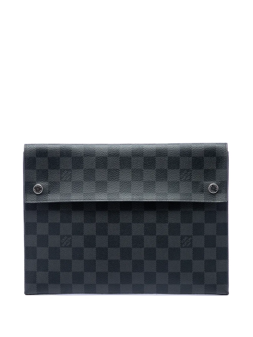 Louis Vuitton Pre-Owned 2019 Damier Graphite Alpha Pochette MMClutch - Schwarz