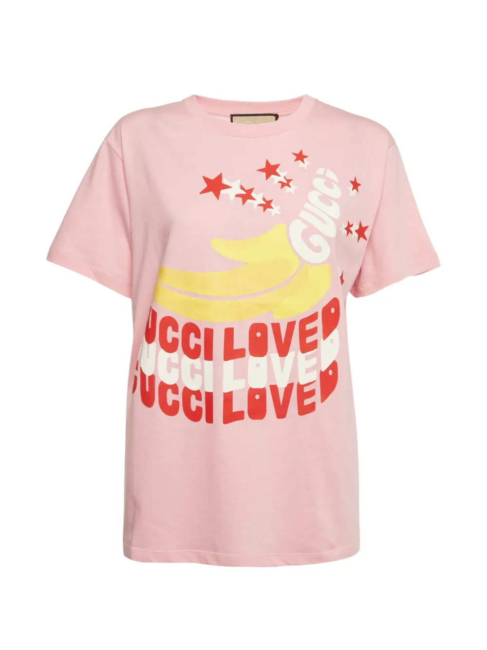 Gucci Pre-Owned t-shirt oversize à imprimé graphique - Rose Gucci Pre-Owned t-shirt oversize à imprimé graphique - Rose