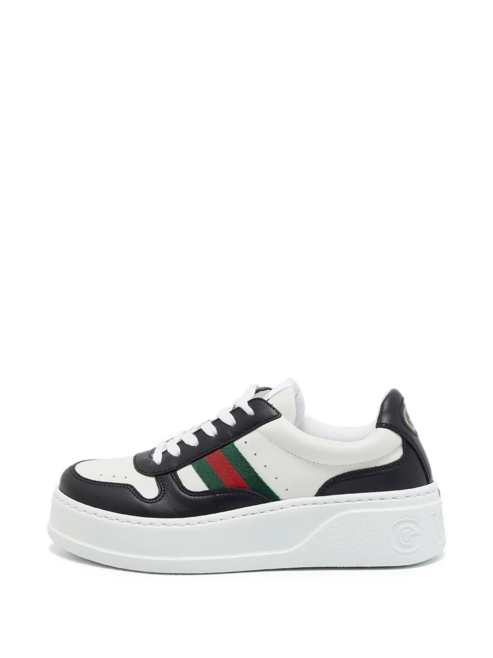 Gucci Pre-Owned baskets Chunky B à lacets - Blanc Gucci Pre-Owned baskets Chunky B à lacets - Blanc