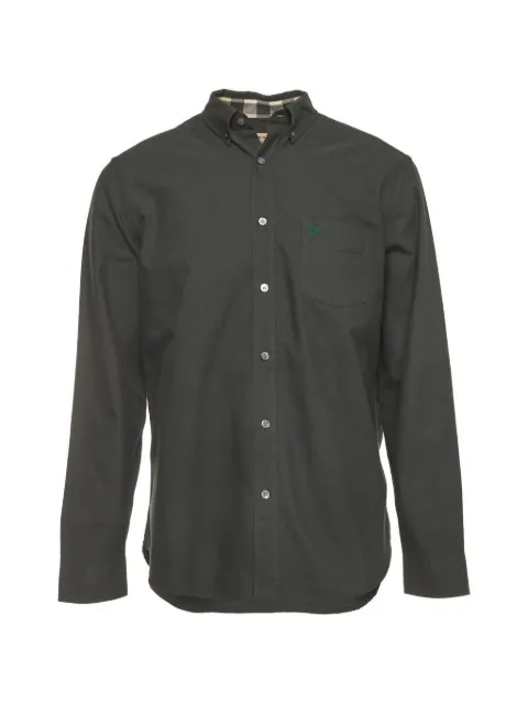 Burberry Pre-Owned embroidered-logo long-sleeve shirt
