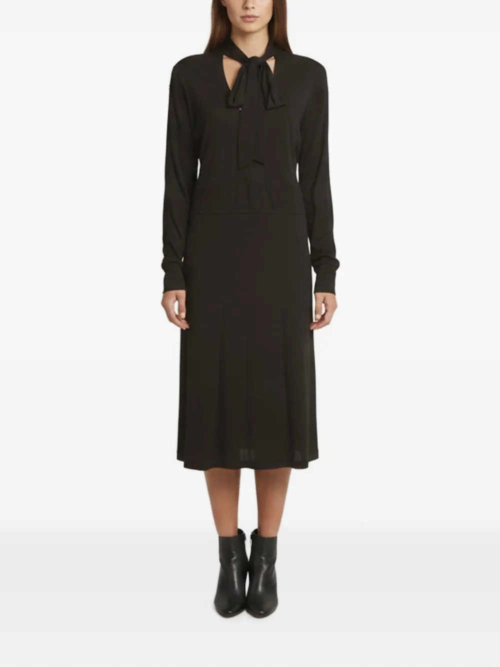 Roberto Cavalli Vintage robe en jersey à manches longues - Noir