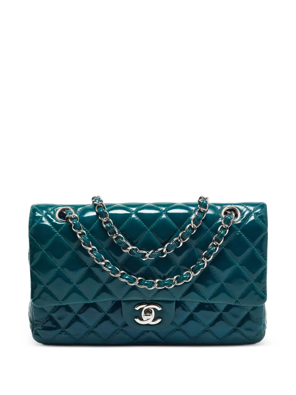 CHANEL Pre-Owned 2014 Classic Double Flap quilted shoulder bag - Grün