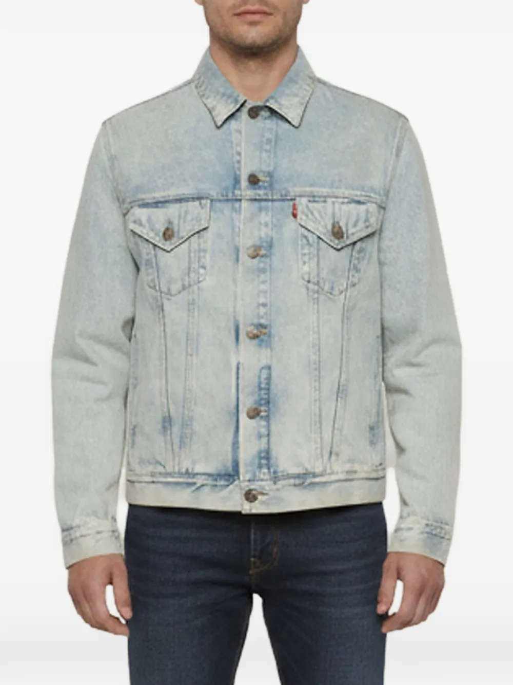 Gucci Pre-Owned veste en jean à broderies (2017) - Bleu