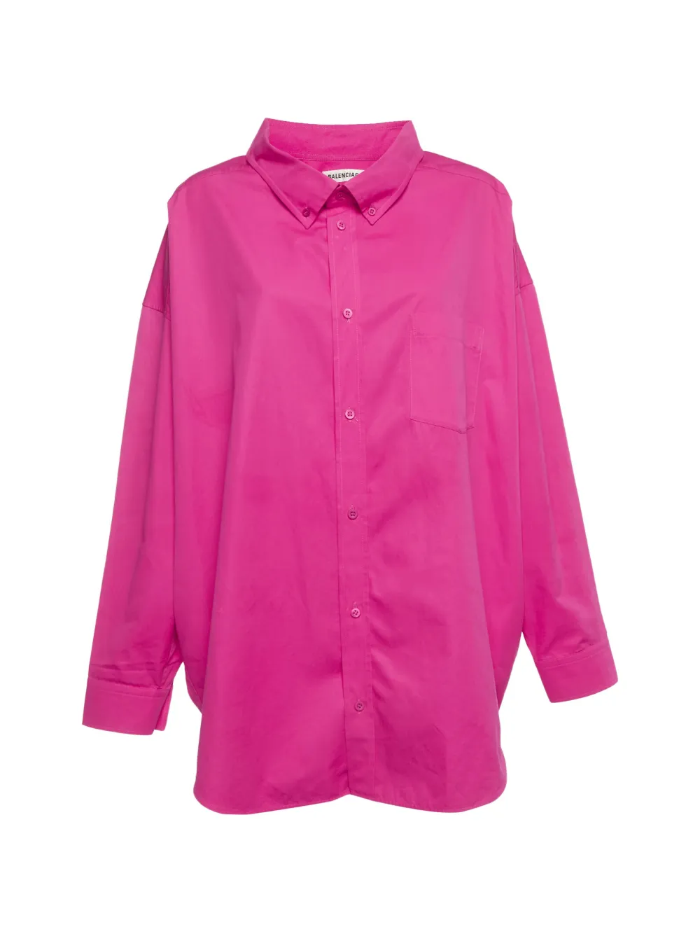 Balenciaga Pre-Owned chemise oversize à logo imprimé - Rose Balenciaga Pre-Owned chemise oversize à logo imprimé - Rose