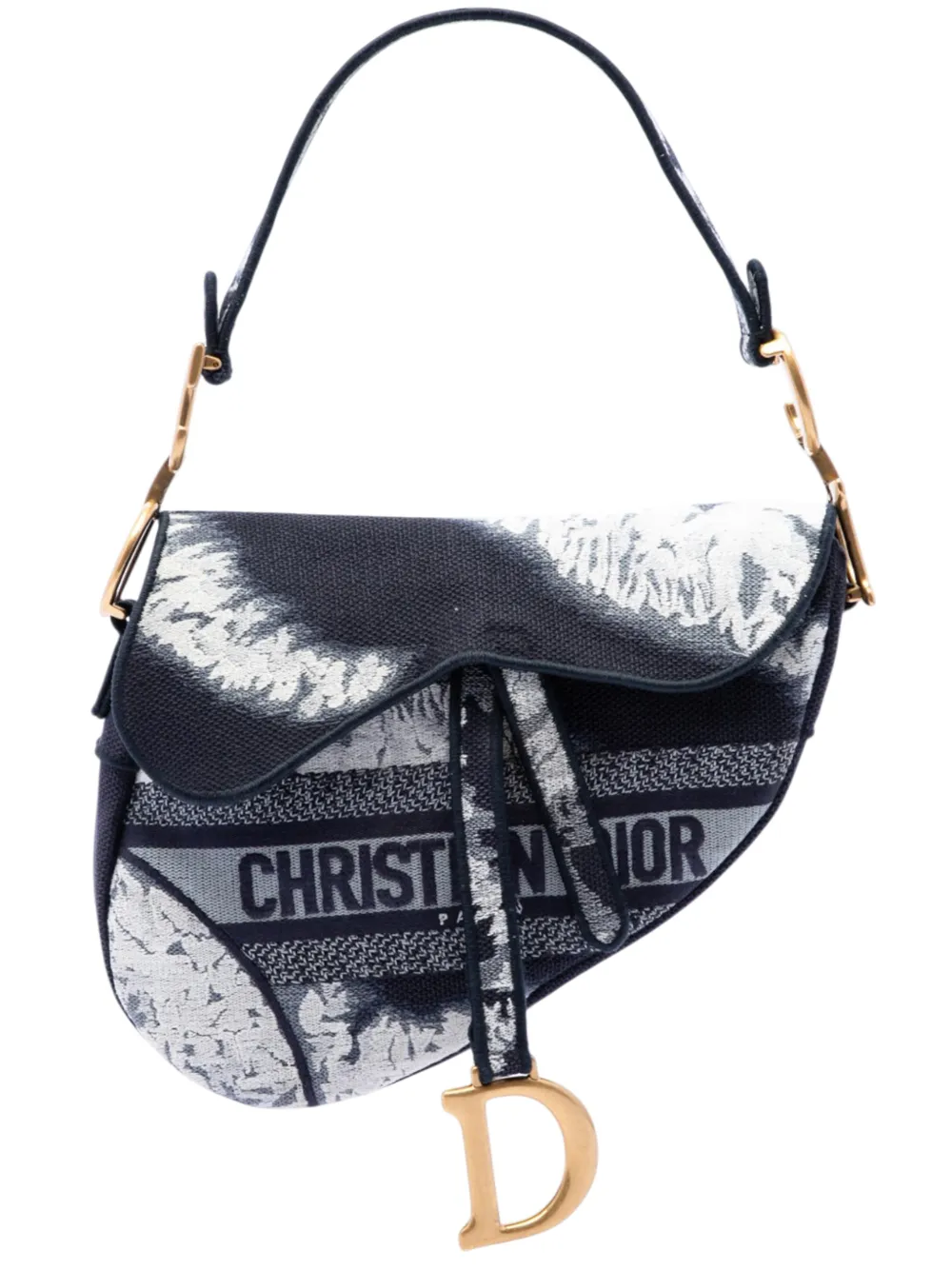 Christian Dior Pre-Owned 2020 Satchel-Tasche mit Canvas-Stickerei - Blau