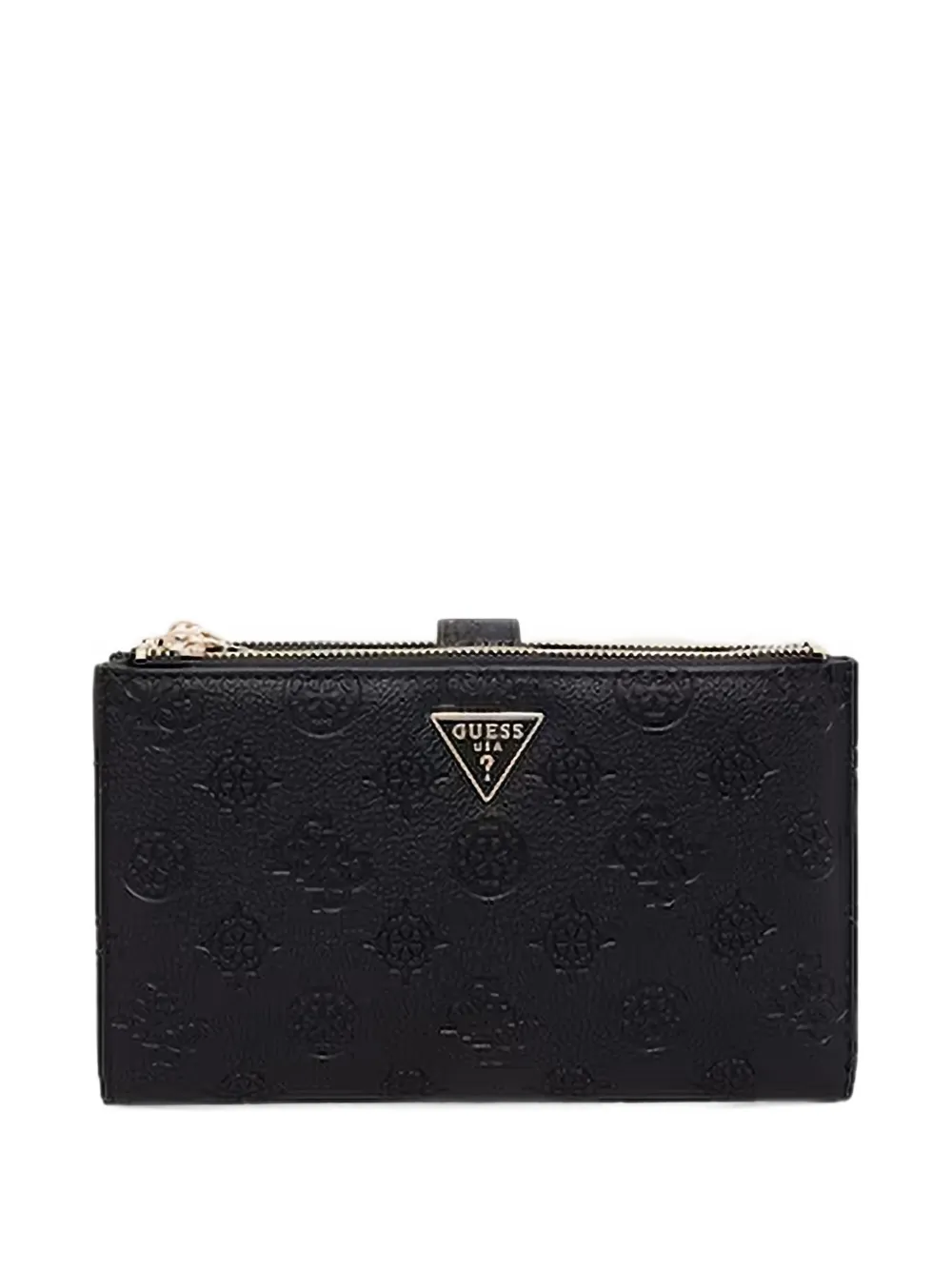 GUESS USA logo-embossed zip-around wallet - Nero