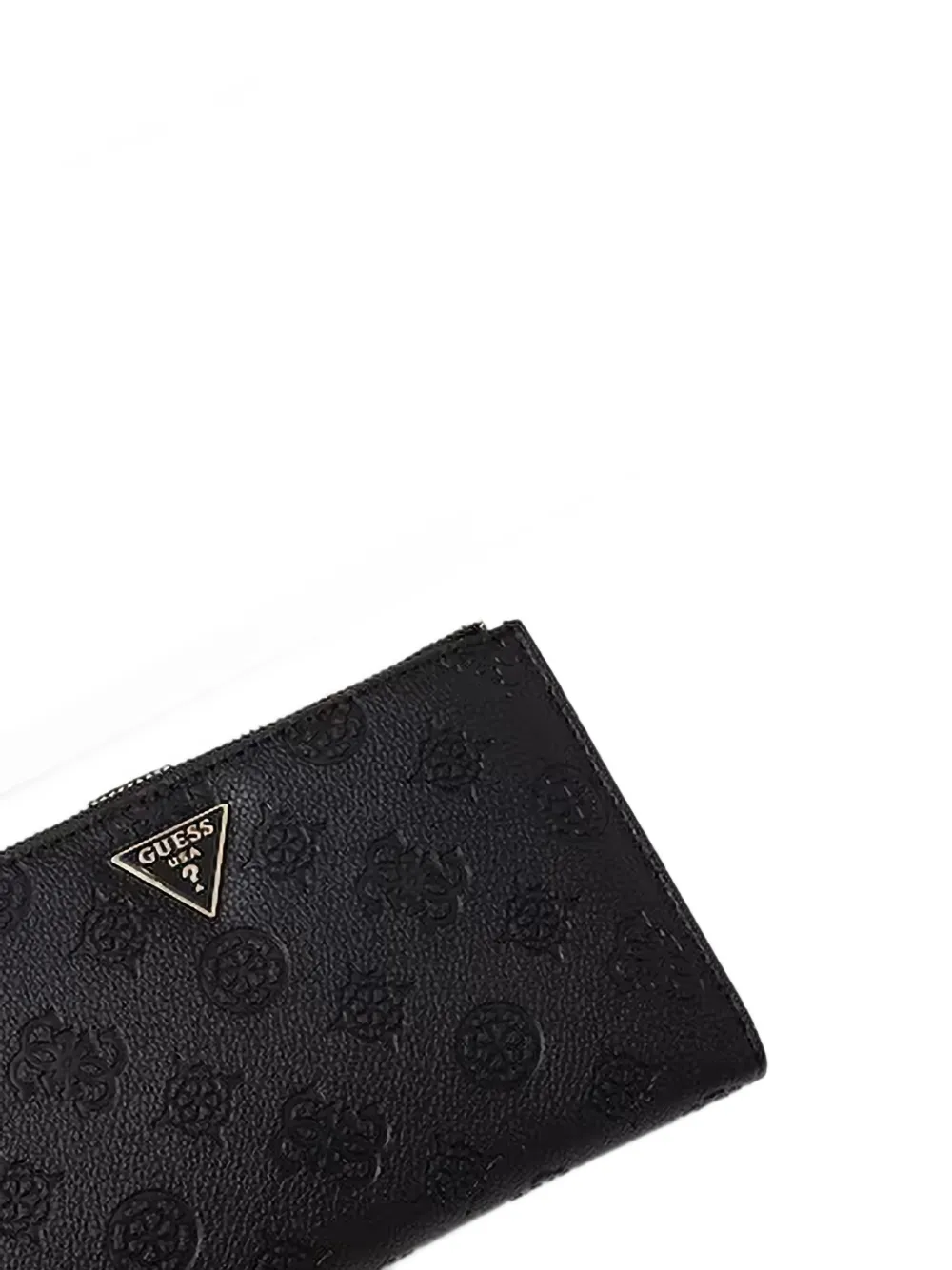 GUESS USA Portemonnee met logo-reliëf Zwart