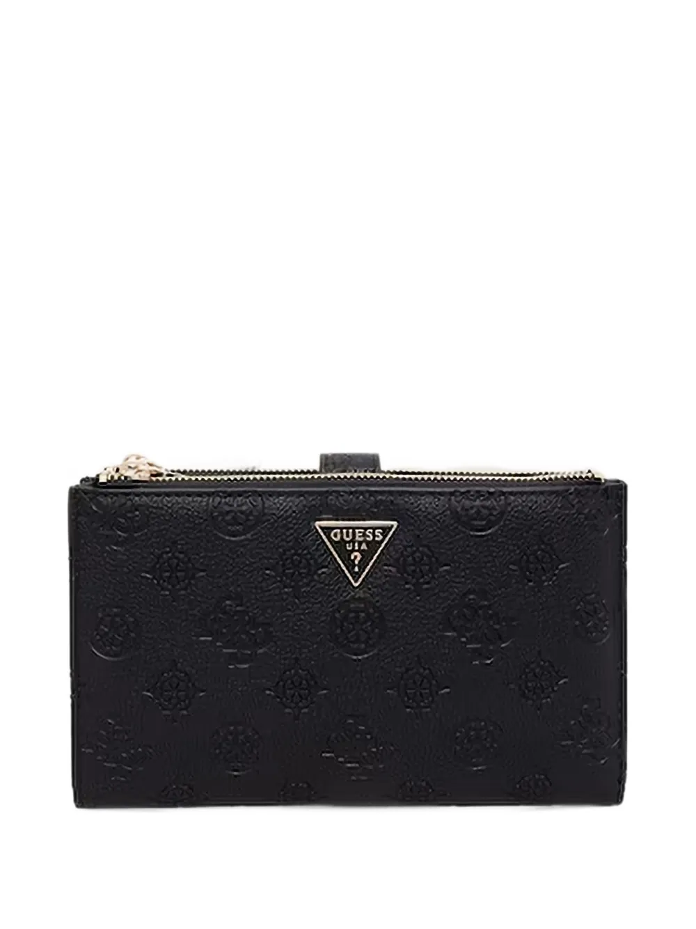 GUESS USA logo-embossed zip-around wallet - Nero