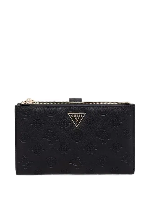 GUESS USA logo-embossed zip-around wallet