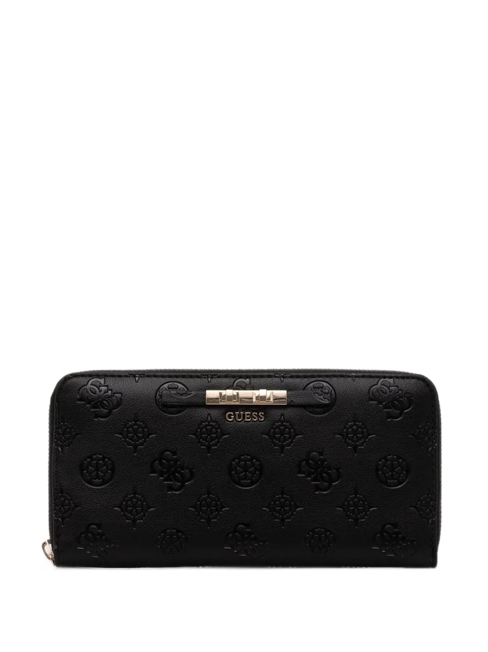 GUESS USA Carmella logo-embossed zip-around wallet - Schwarz