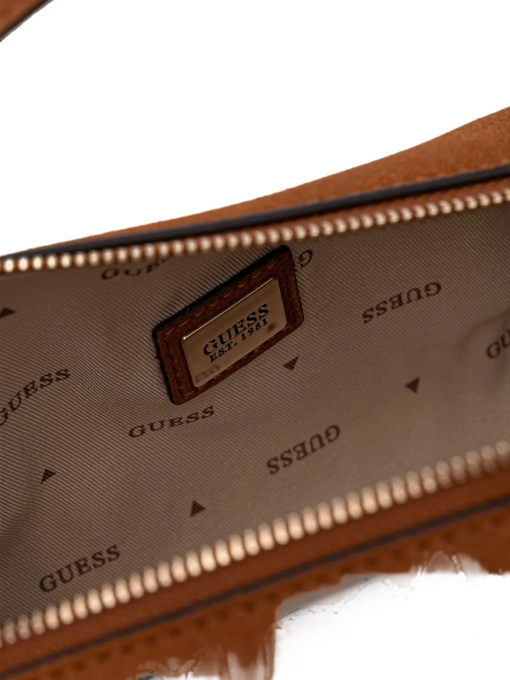 GUESS USA Taylor mini-cilindertas met logo-plakkaat Bruin