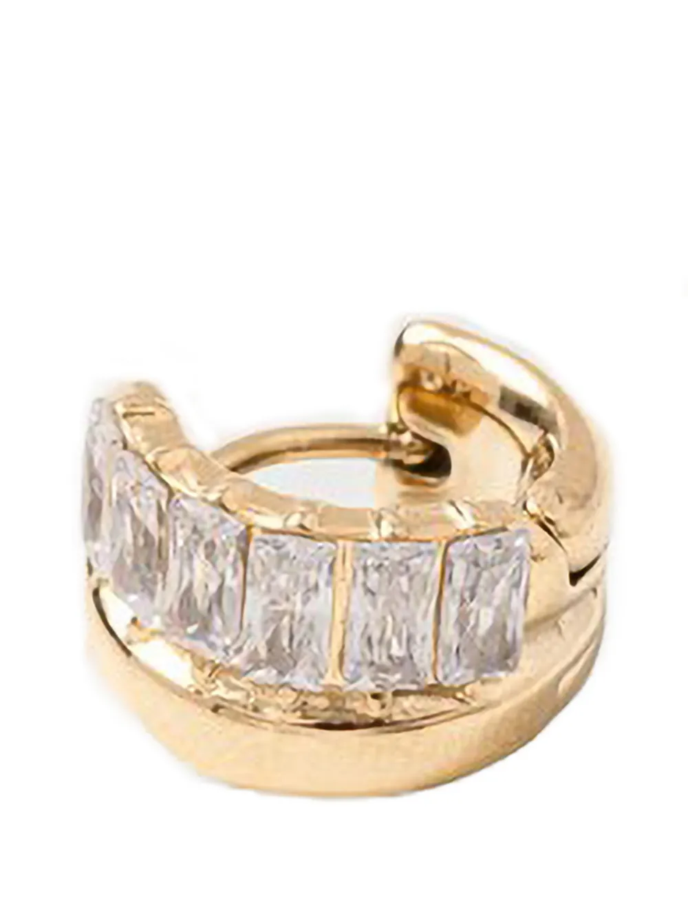 GUESS USA Les Baguettes crystal-embellished hoop earrings - Gold