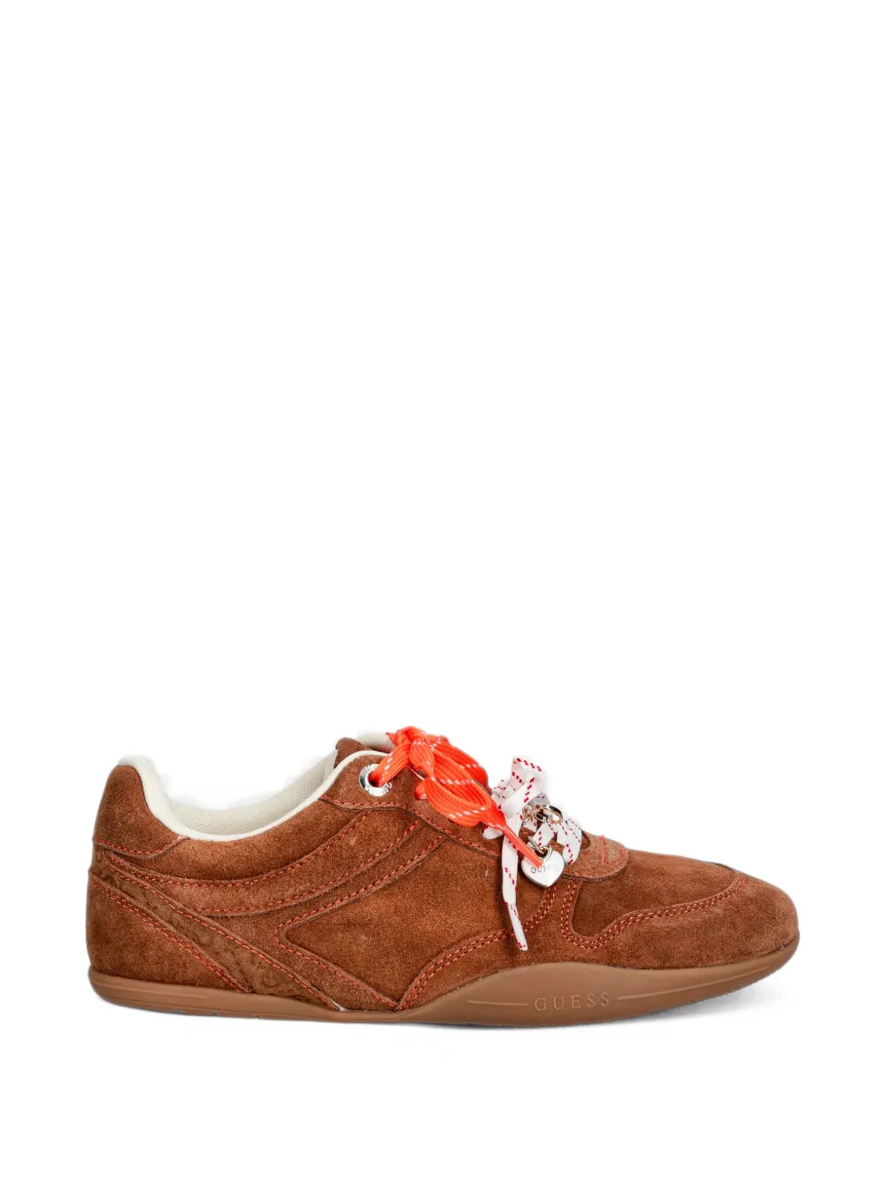 GUESS USA Besar suede panelled sneakers - Braun