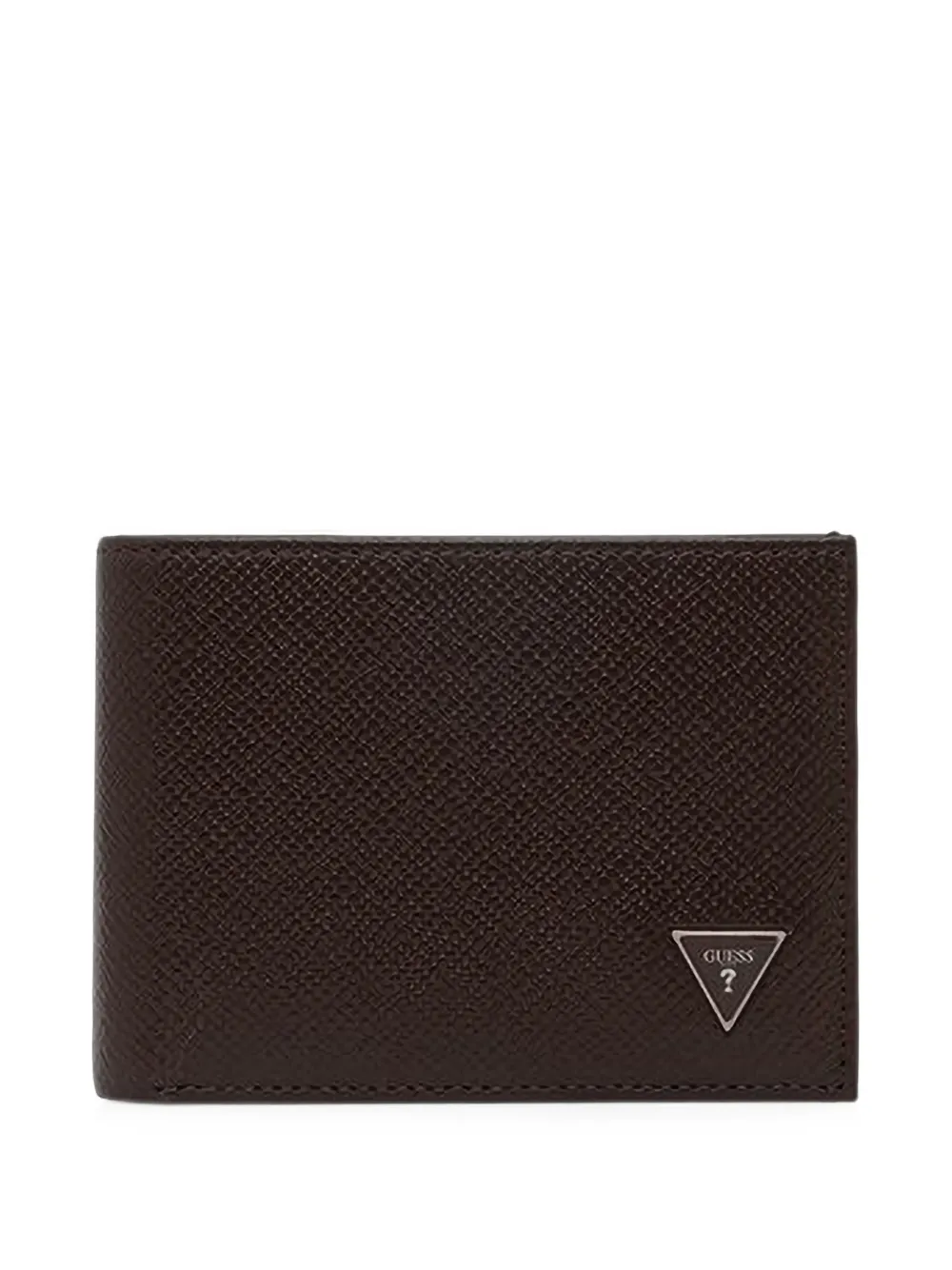 GUESS USA logo-plaque bi-fold wallet - Marrone