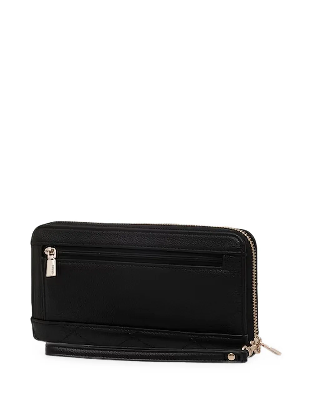GUESS USA Maxi Frances gewatteerde portemonnee met logo-plakkaat Zwart