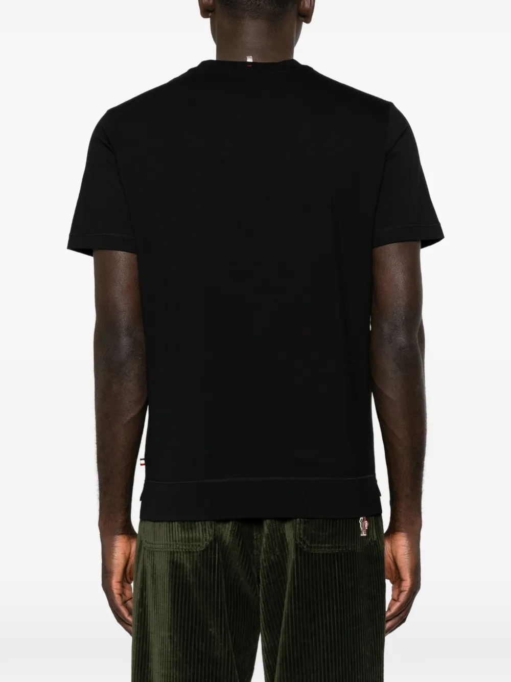 Moncler Grenoble Drie T-shirts met logopatch Zwart
