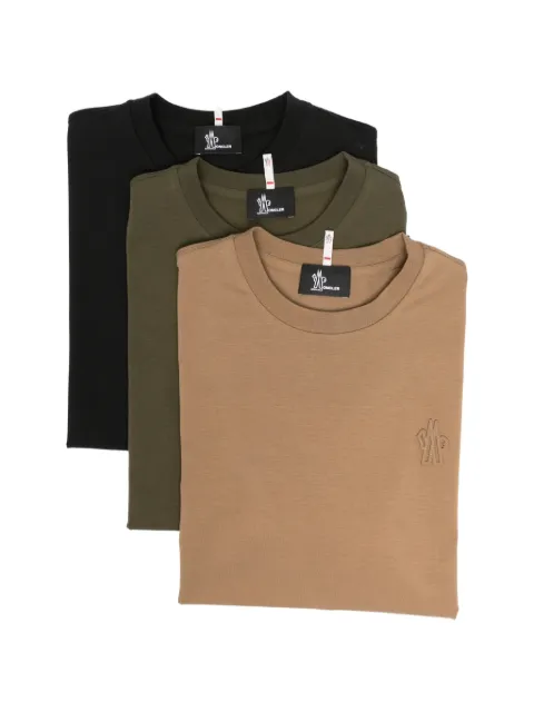 Moncler Grenoble logo-patch T-shirt (set of three)