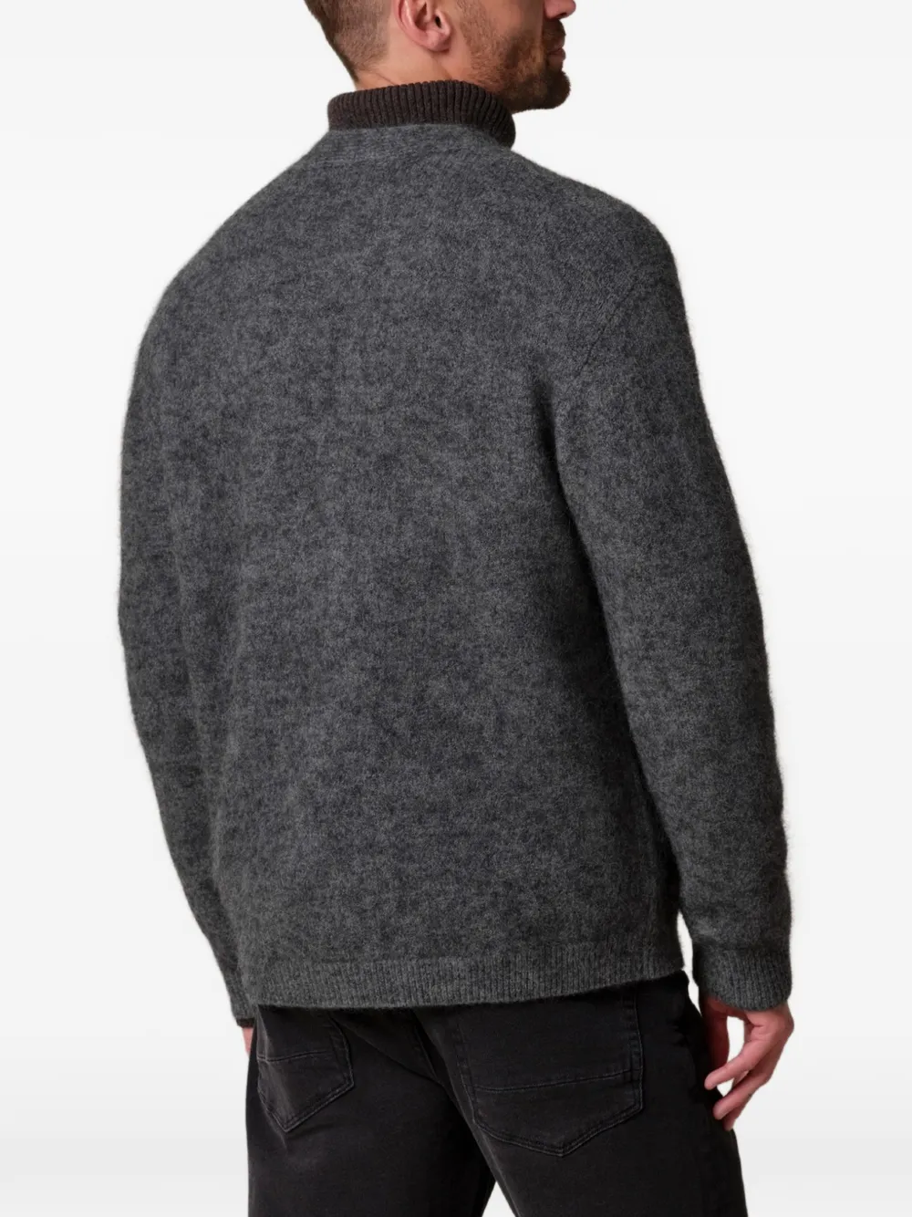 Profuomo Gebreid vest Grijs
