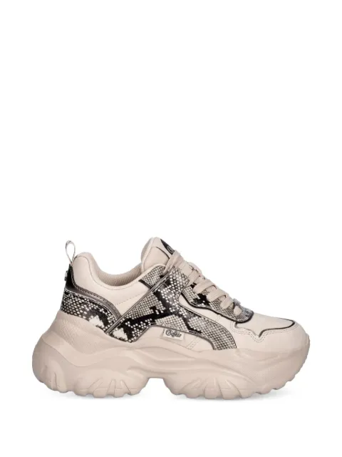 Buffalo Bliss snakeskin-effect chunky sneakers