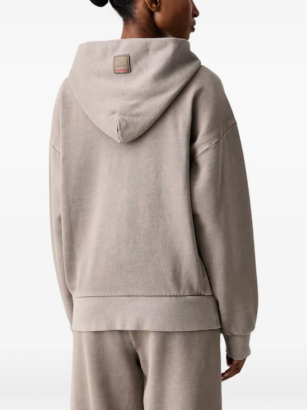BOGNER FIRE+ICE Ilona hoodie met logopatch en rits Grijs
