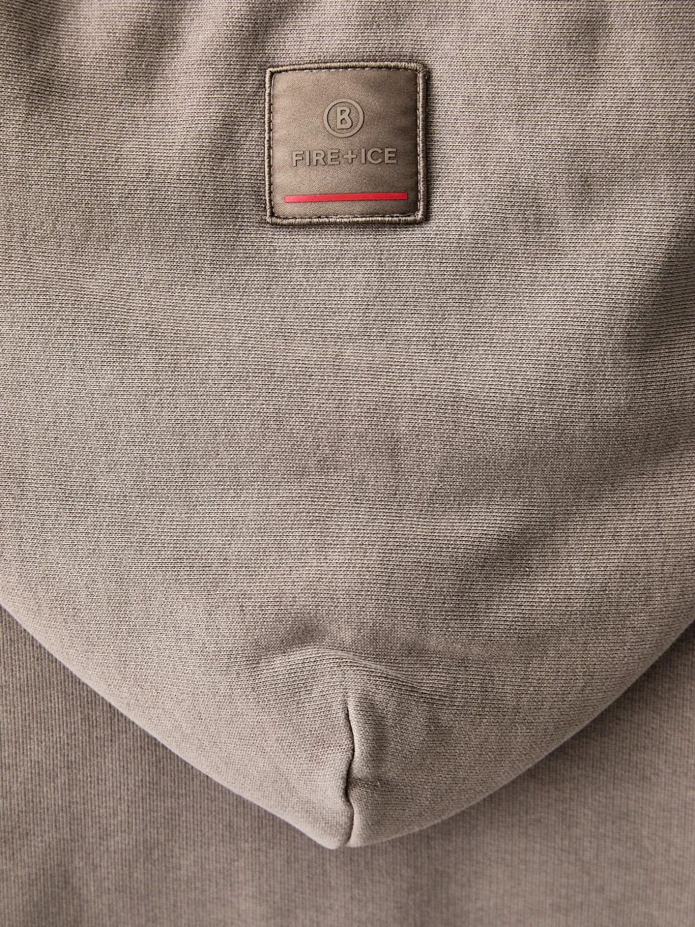 BOGNER FIRE+ICE Ilona hoodie met logopatch en rits Grijs