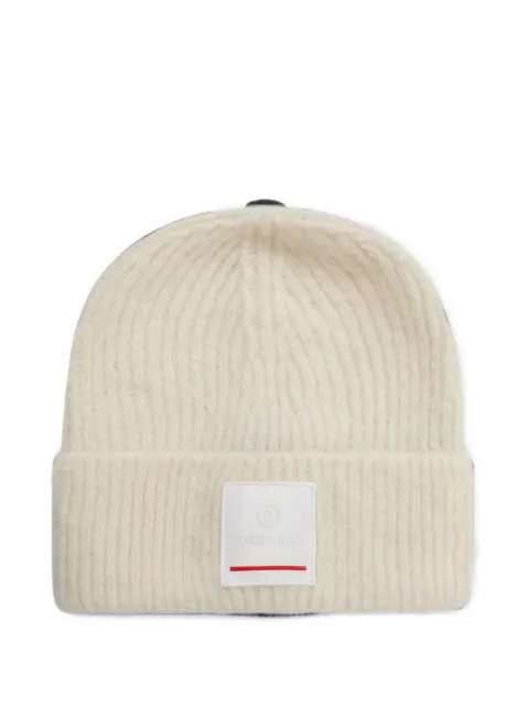 BOGNER FIRE+ICE logo-patch ribbed-knit beanie hat