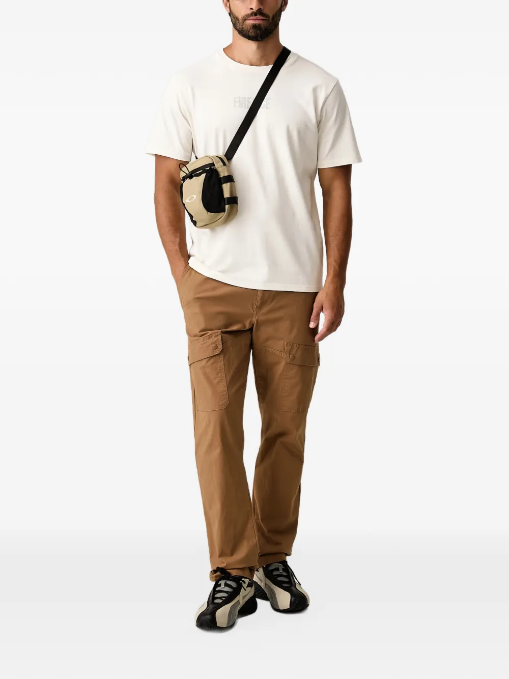 BOGNER Mick graphic-print T-shirt Beige