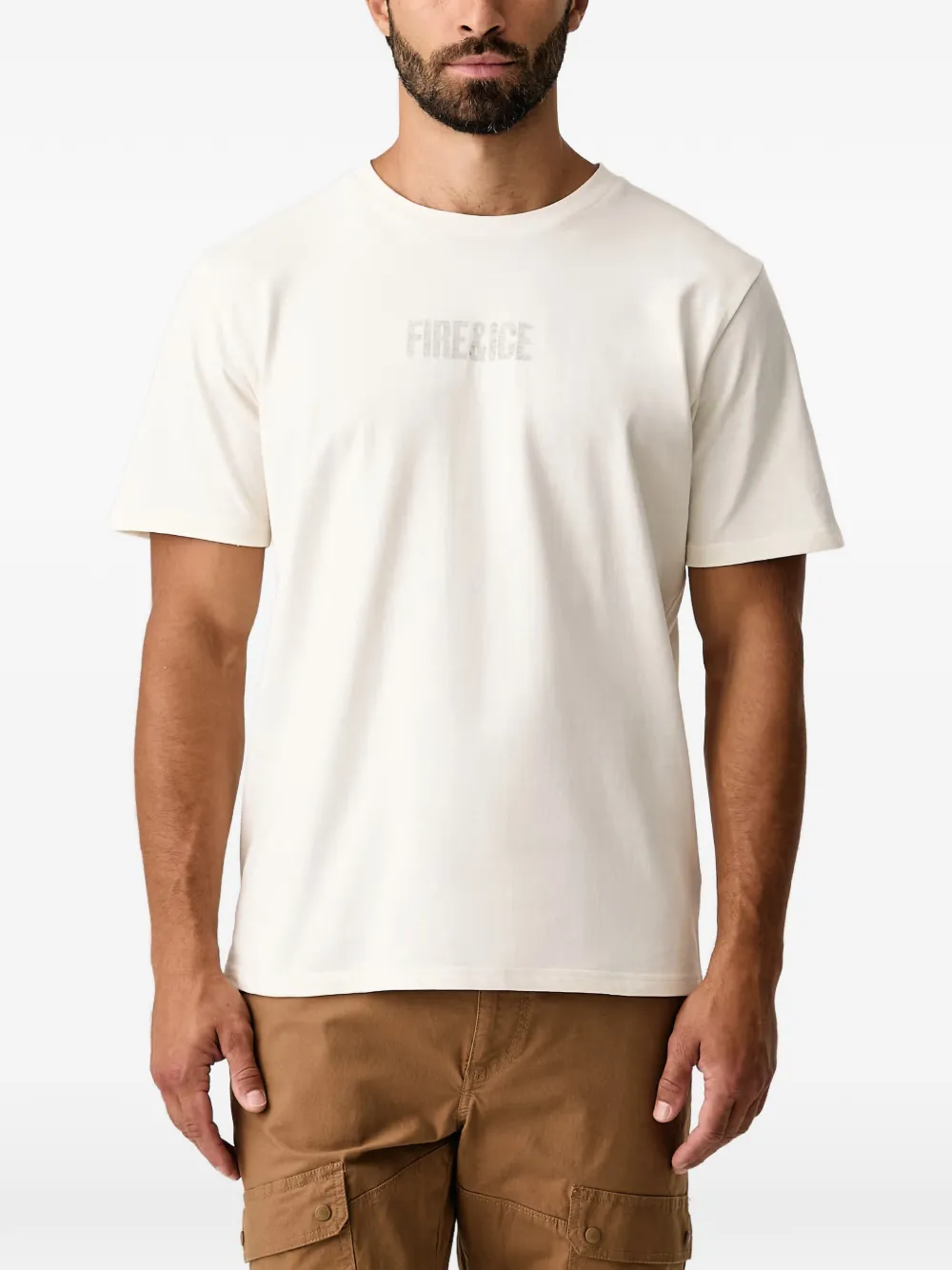 BOGNER Mick graphic-print T-shirt Beige