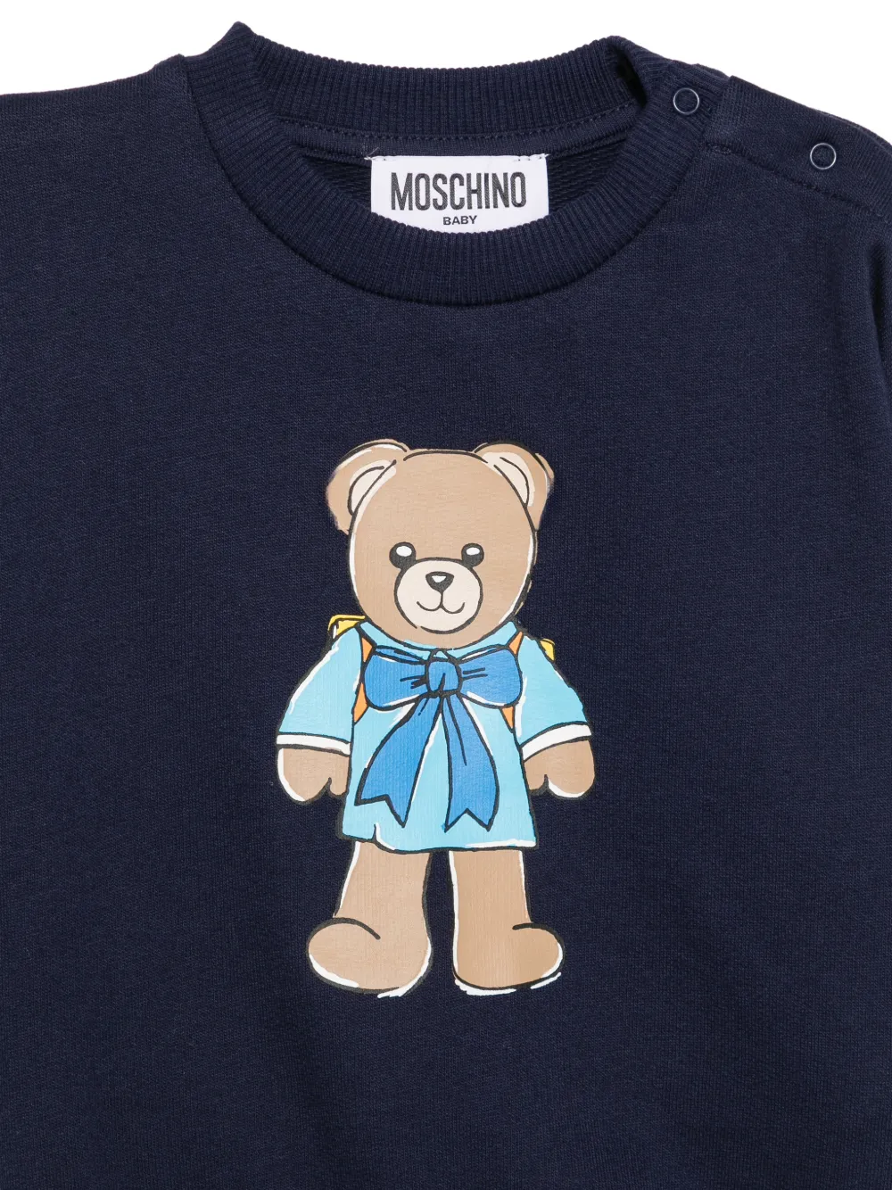 Moschino Kids Trui met Teddy Bear-print Blauw