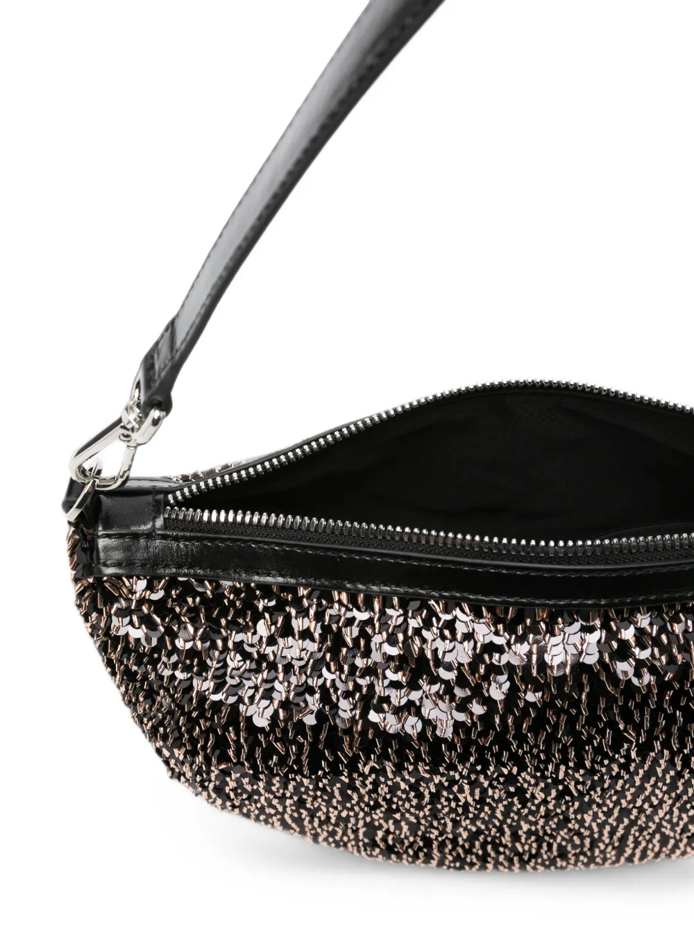 GIANNI CHIARINI Cleo schoudertas met pailletten Zwart