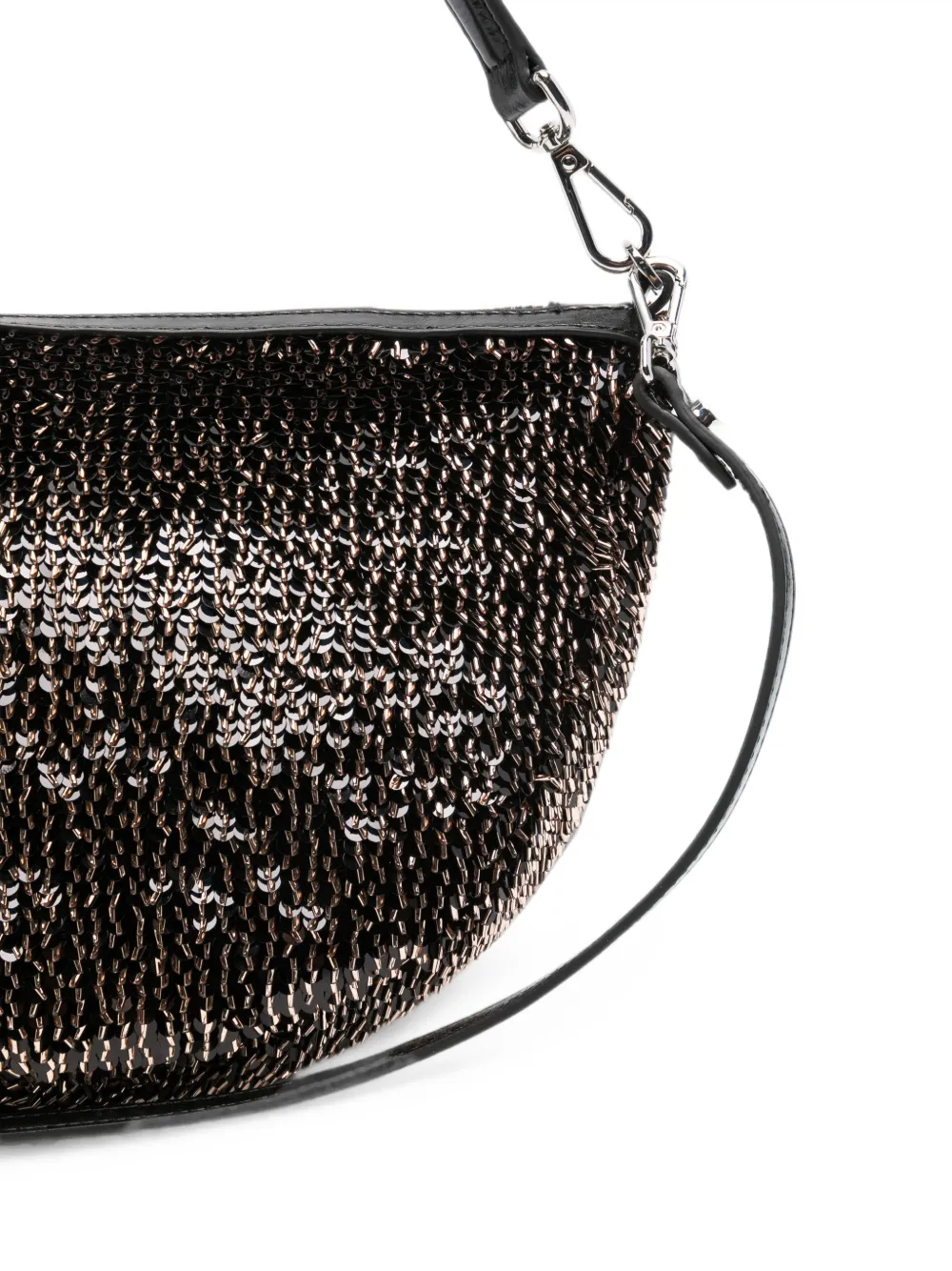 GIANNI CHIARINI Cleo schoudertas met pailletten Zwart