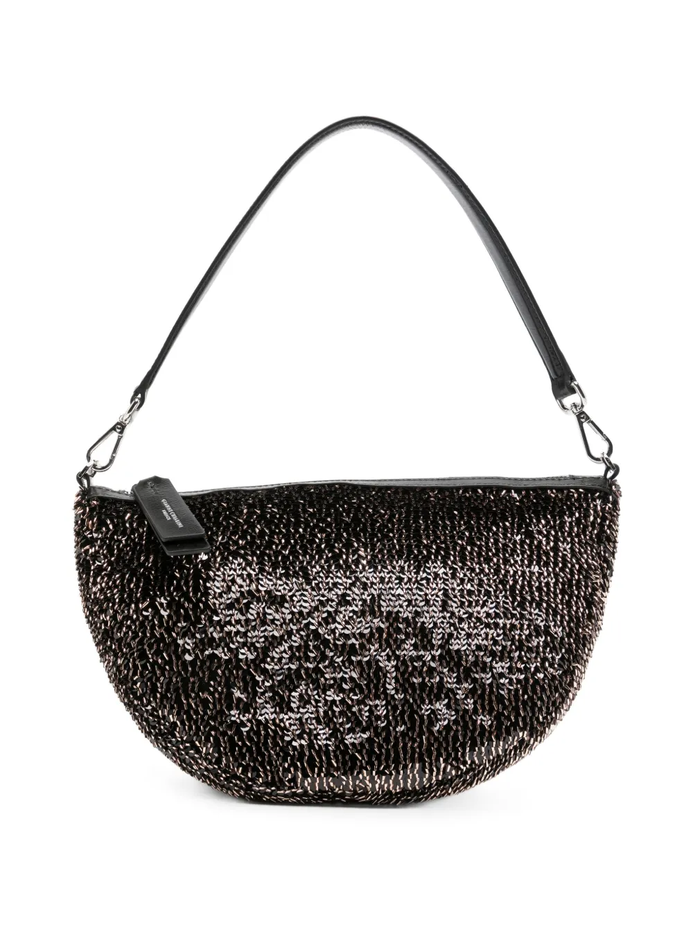 GIANNI CHIARINI Cleo Schultertasche mit Pailletten - Schwarz