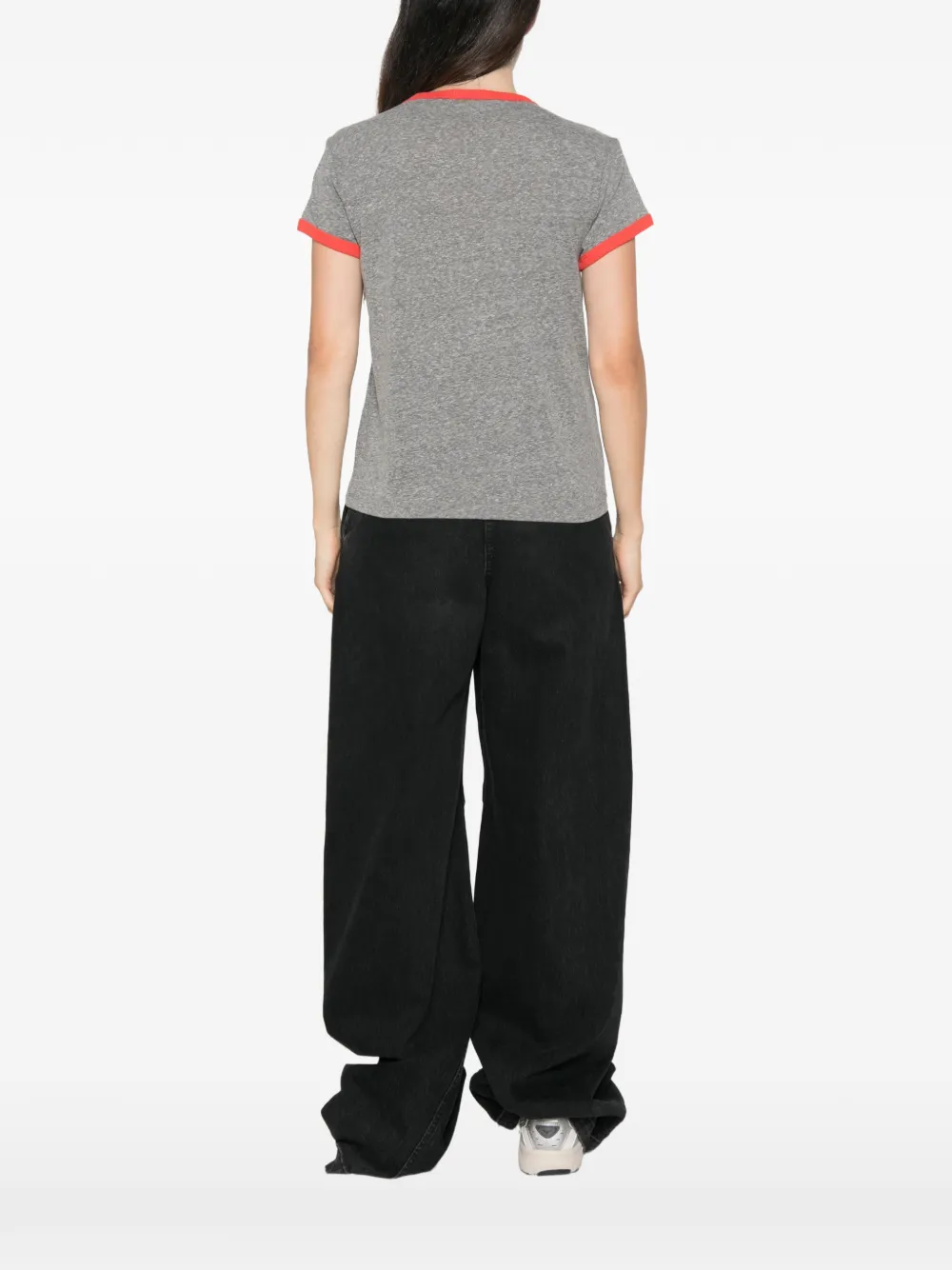 MOTHER T-shirt met tekst Grijs