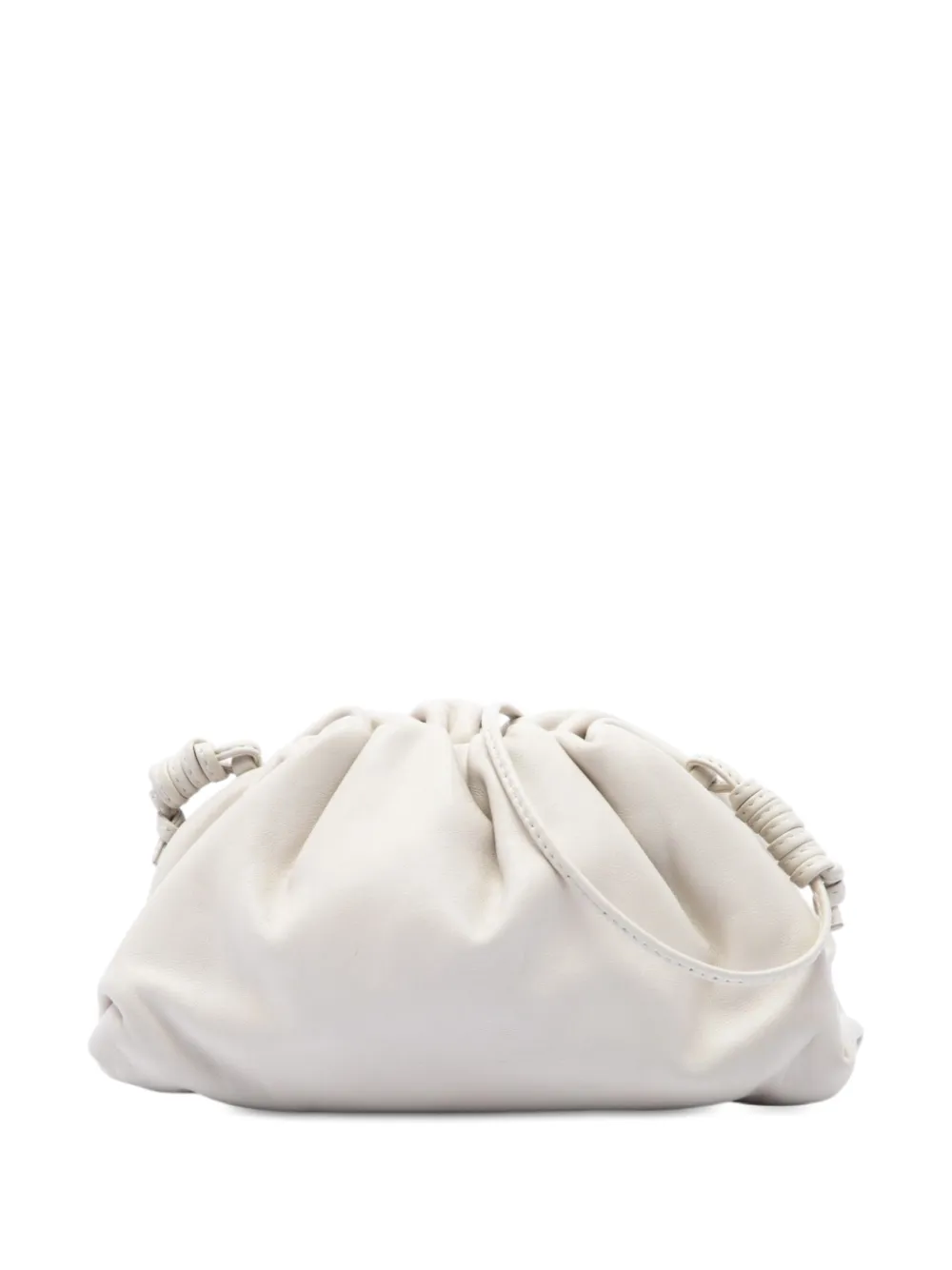 Bottega Veneta Pre-Owned 2012-2026 Lambskin The Mini Pouch crossbody bag - Bianco