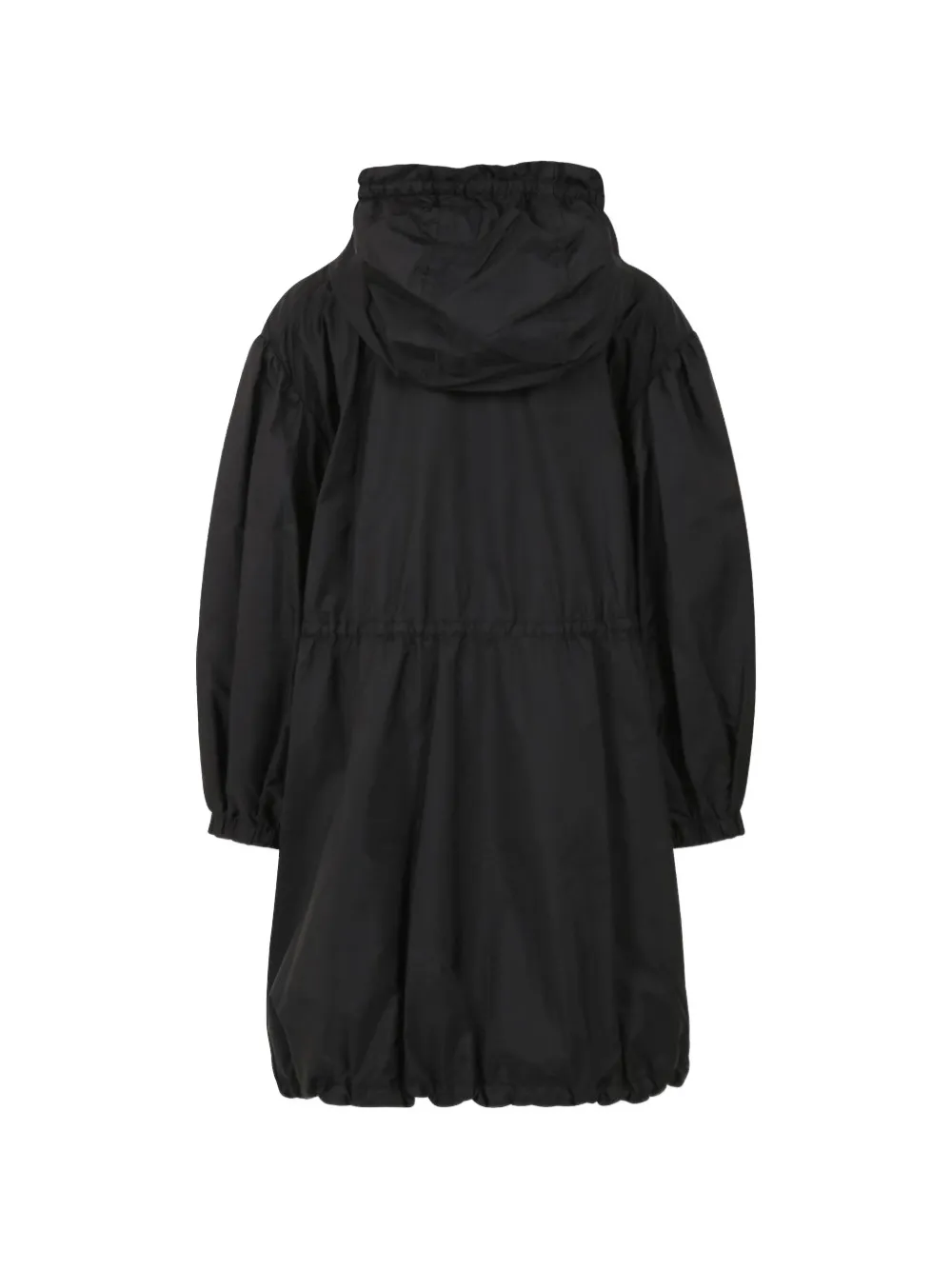 Moncler Enfant Jas met logopatch en capuchon Zwart