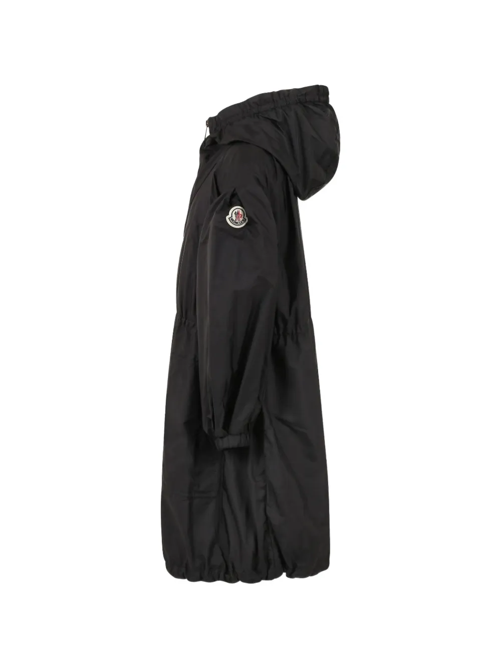 Moncler Enfant Jas met logopatch en capuchon Zwart