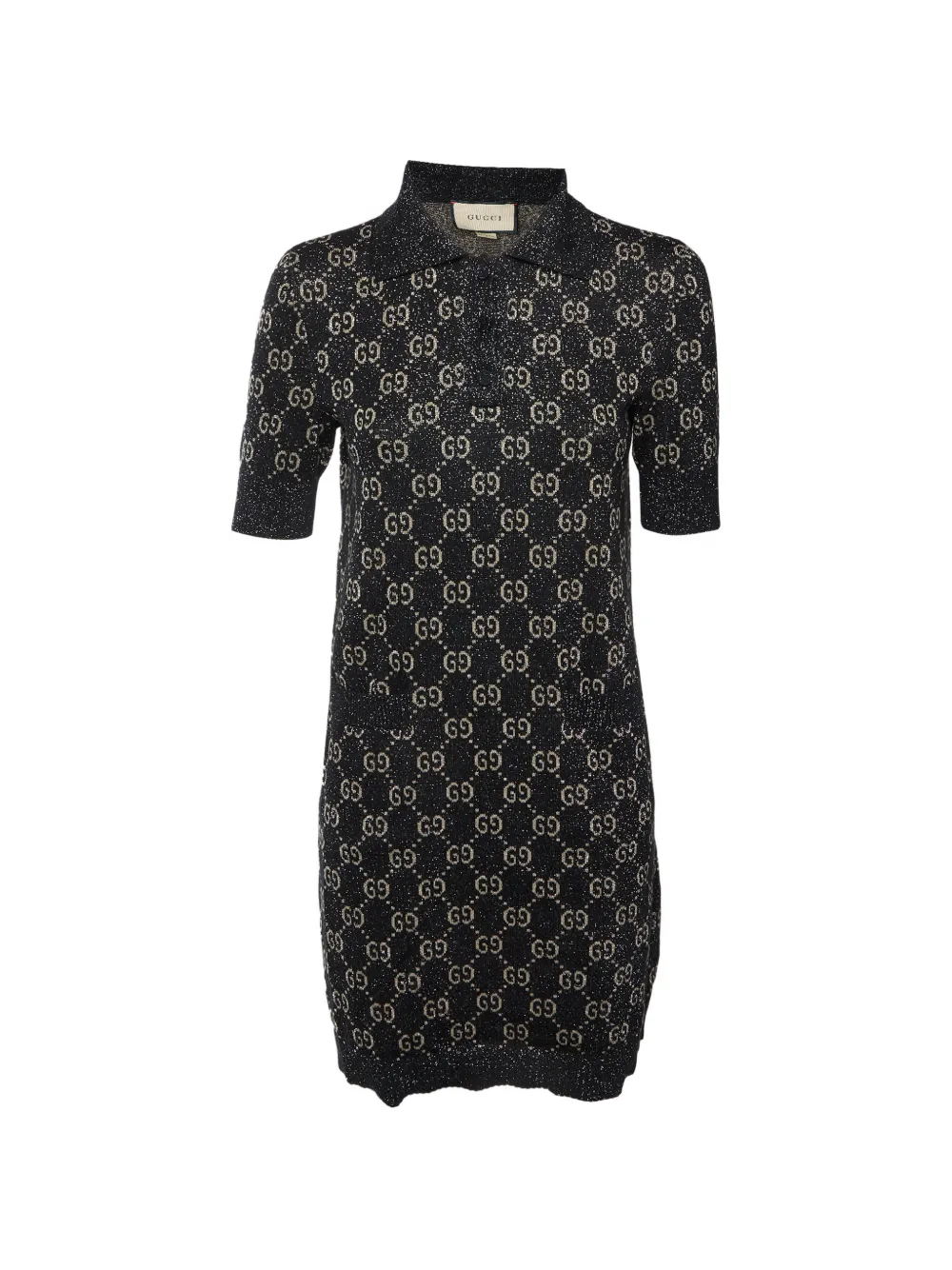 Gucci Pre-Owned robe courte à motif en jacquard GG - Noir Gucci Pre-Owned robe courte à motif en jacquard GG - Noir
