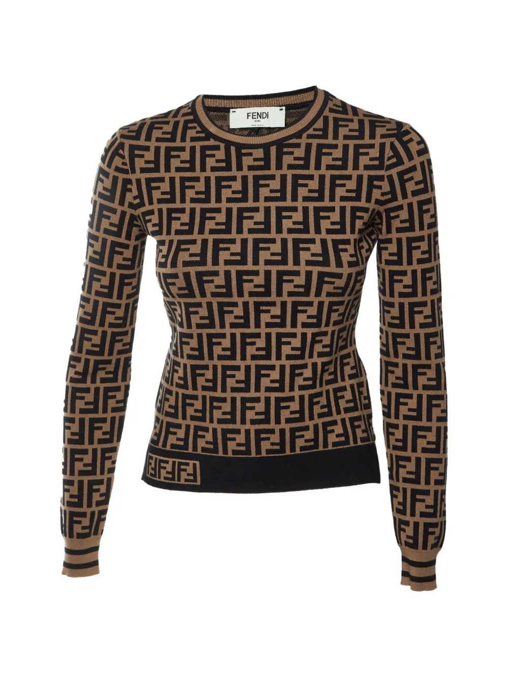 Fendi Pre-Owned pull FF Zucca - Marron Fendi Pre-Owned pull FF Zucca - Marron