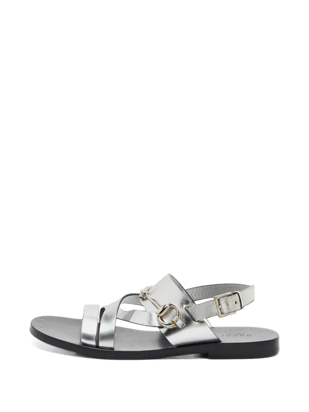 Gucci Pre-Owned sandales à mors métallique - Argent Gucci Pre-Owned sandales à mors métallique - Argent