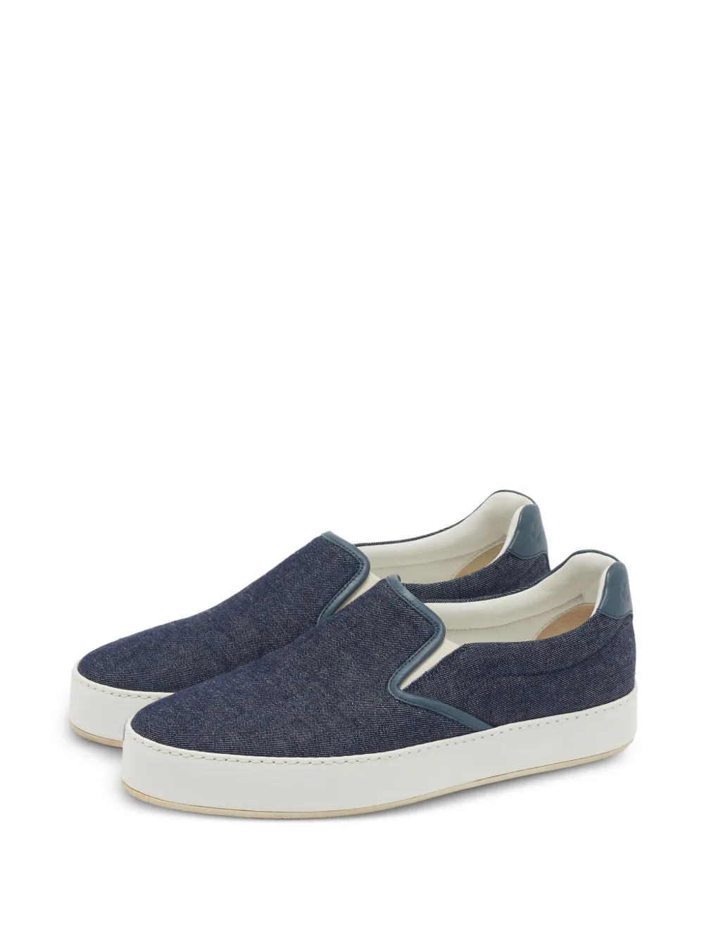 Loro Piana Pre-Owned Klassische Slip-On-Sneakers - Blau