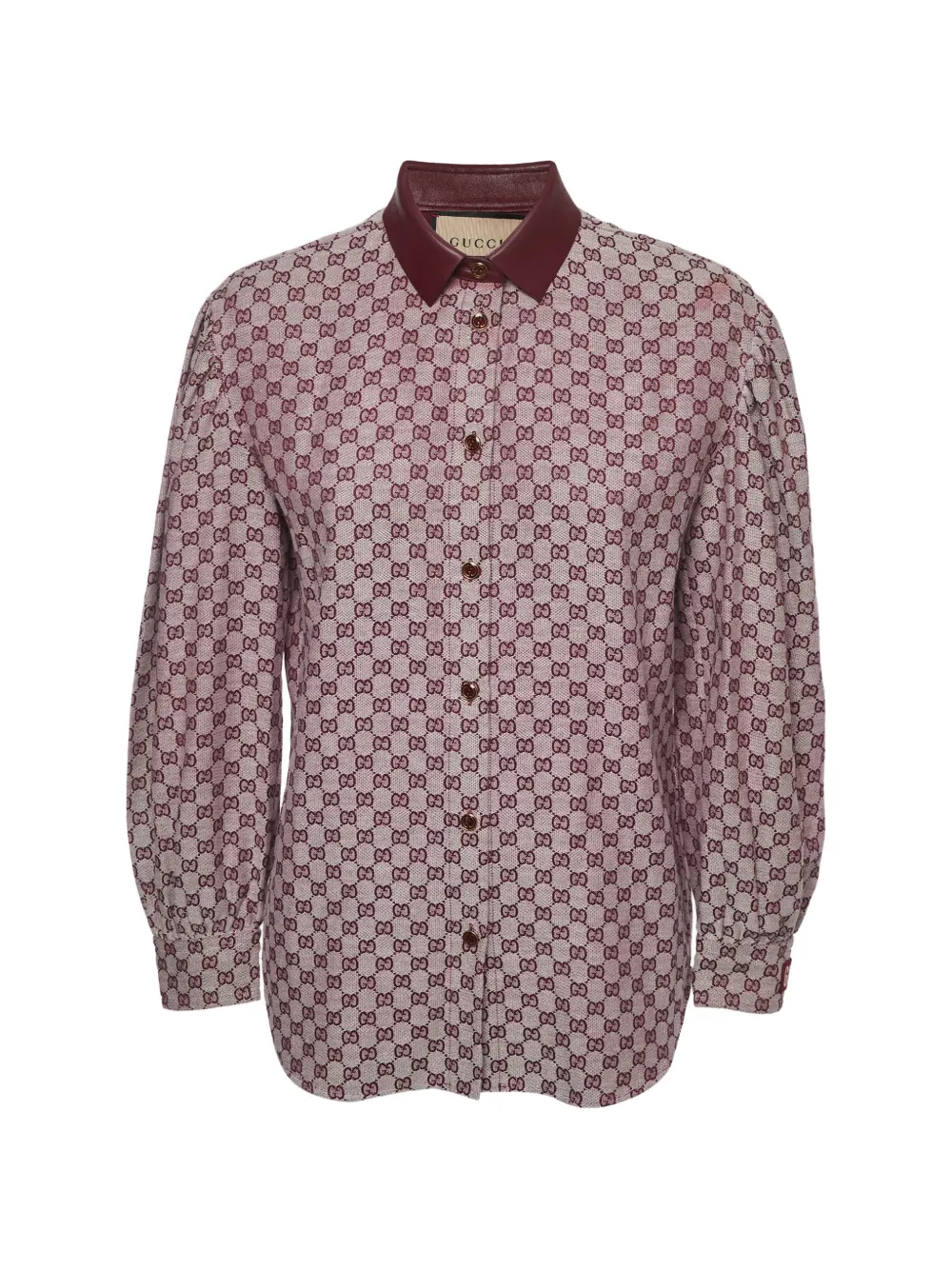 Gucci Pre-Owned chemise à motif monogrammé GG en jacquard - Rouge Gucci Pre-Owned chemise à motif monogrammé GG en jacquard - Rouge