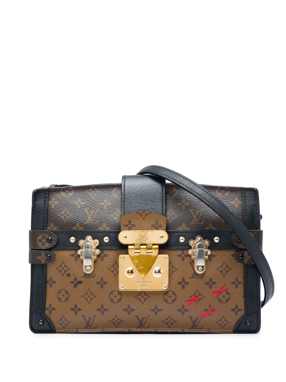 Louis Vuitton Pre-Owned 2018 Monogram Reverse Trunk Umhängetasche - Braun