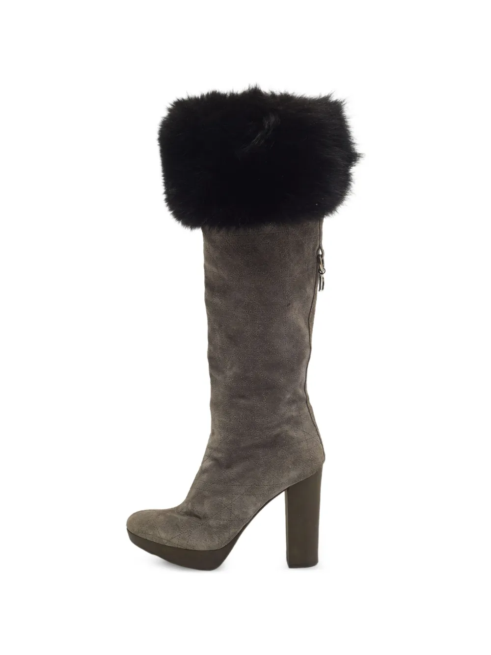 Christian Dior Pre-Owned bottes Cannage - Gris