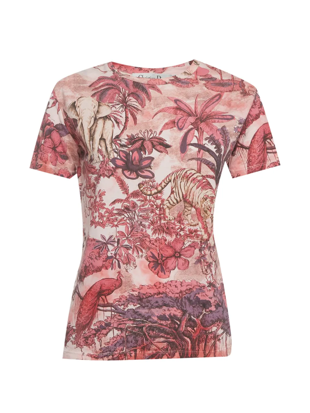 Christian Dior Pre-Owned Toile de Jouy Voyage T-Shirt mit grafischem Print - Rosa