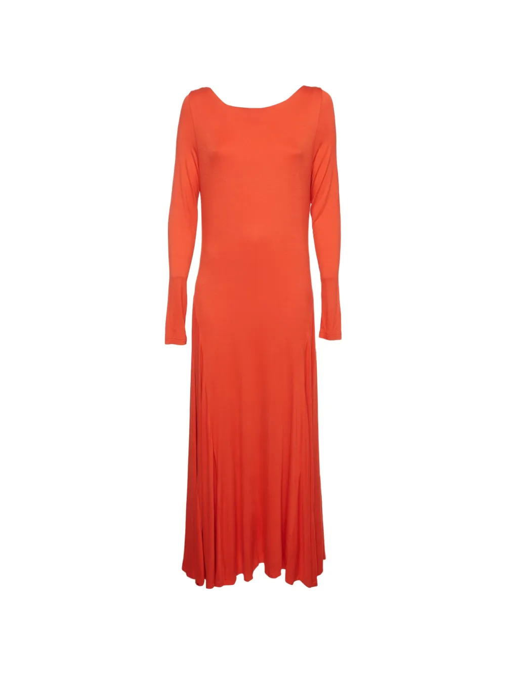 Ralph Lauren Vintage long-sleeve stretch-knit maxi dress - Arancione