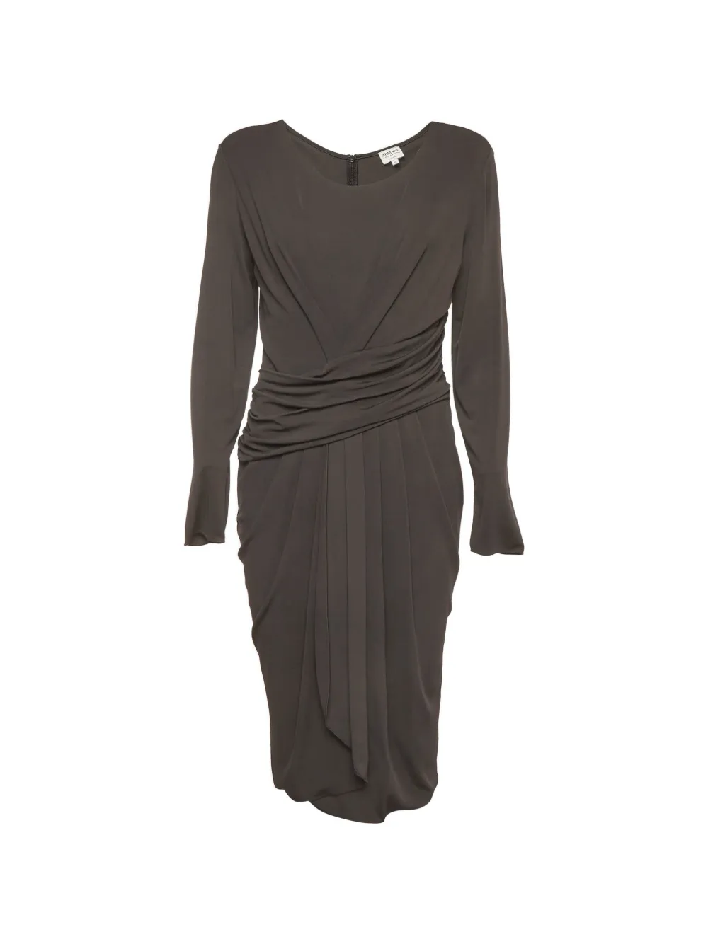 Armani Vintage robe mi-longue à design drapé - Vert Armani Vintage robe mi-longue à design drapé - Vert