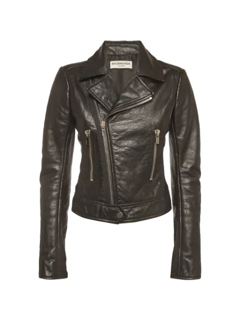 Balenciaga Pre-Owned chaqueta biker New Moto de cuero