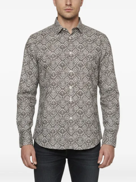 Alexander McQueen Pre-Owned geometric-print poplin shirt