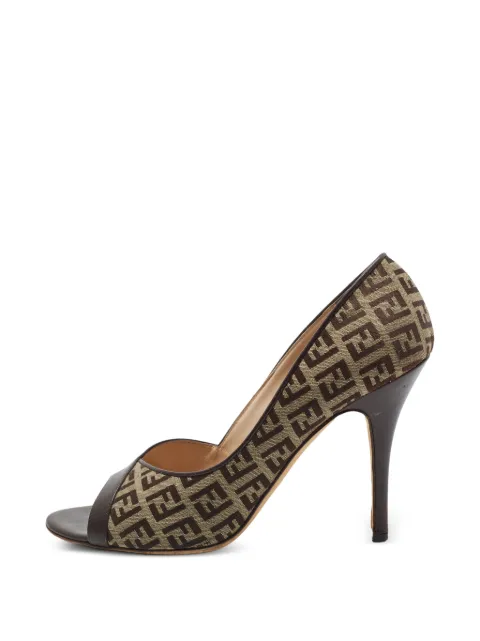 Fendi Pre-Owned Zucca peep-toe sandals